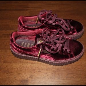 Fenty X Puma Burgundy Velvet Creeper